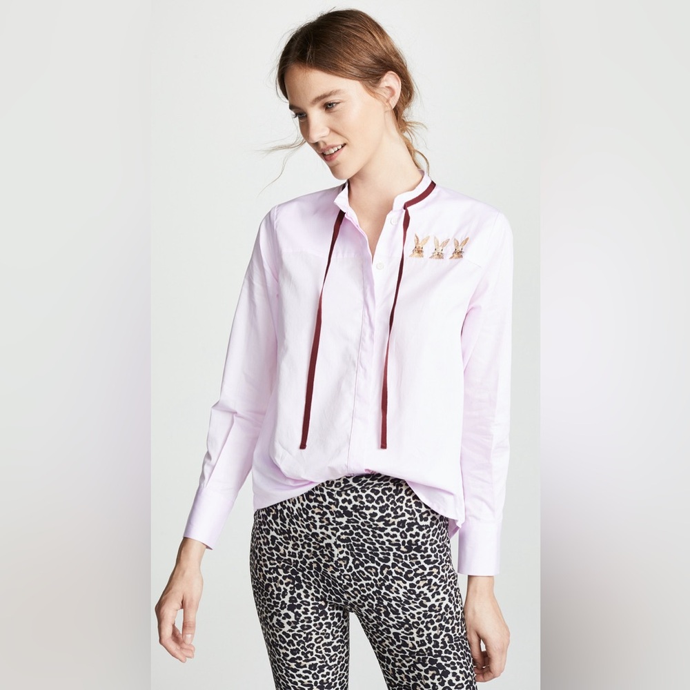 NWT Paul & Joe Sister Lagoon Cat Shirt Pink Size 2